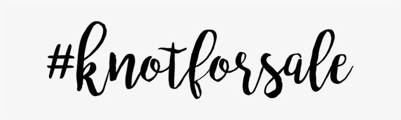 Knotforsale Hashtag For Website Black - Calligraphy, transparent png
