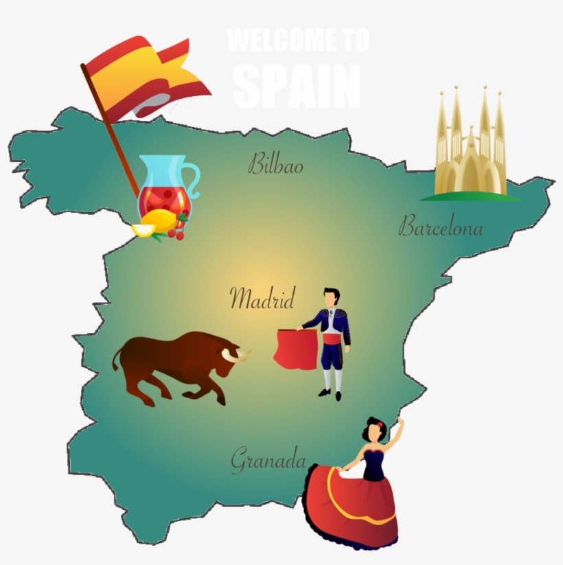 Learn Spanish Online With Happy Hour Spanish - Spain Clip Art, transparent png