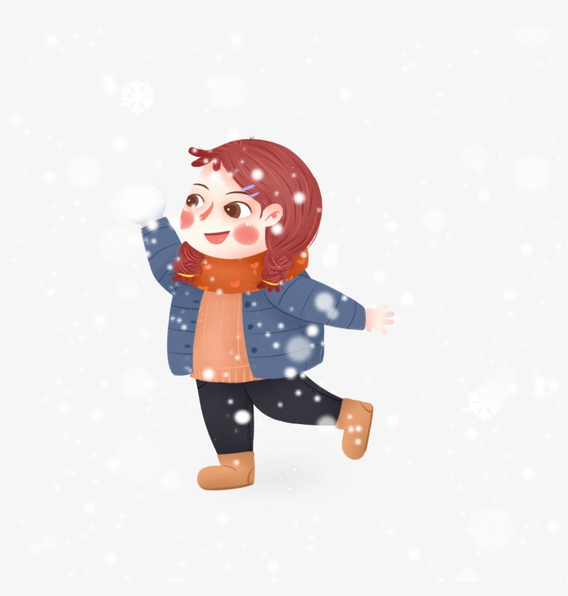 Hand Painted Fresh Winter Heavy Snow Png And Psd - Cartoon, transparent png