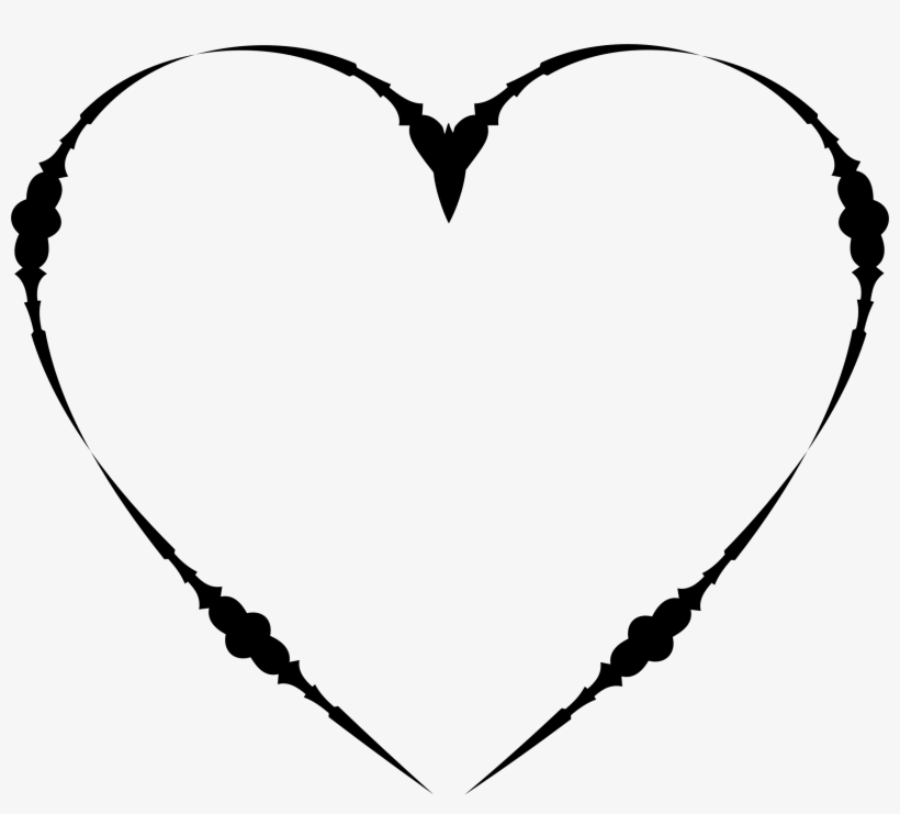 Big Image - Heart Frame Decoration Png, transparent png