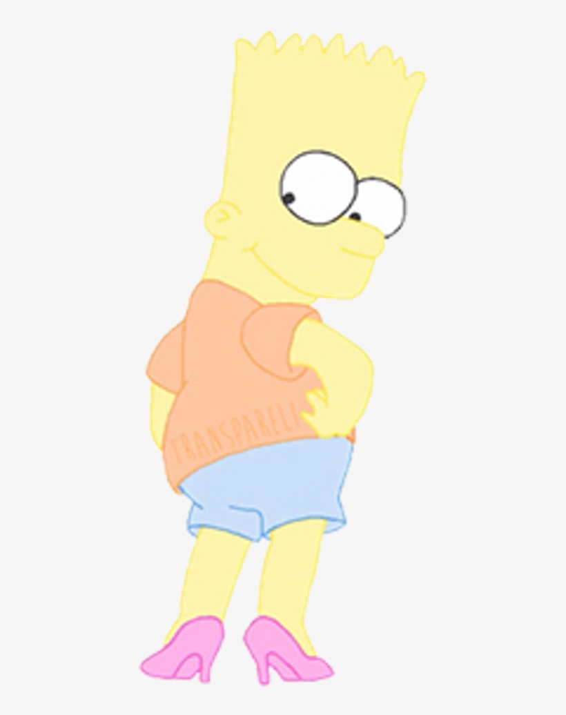 Bartsimpson Zapatillas Pastel Png Bart Lossimpson Amari - Cartoon, transparent png