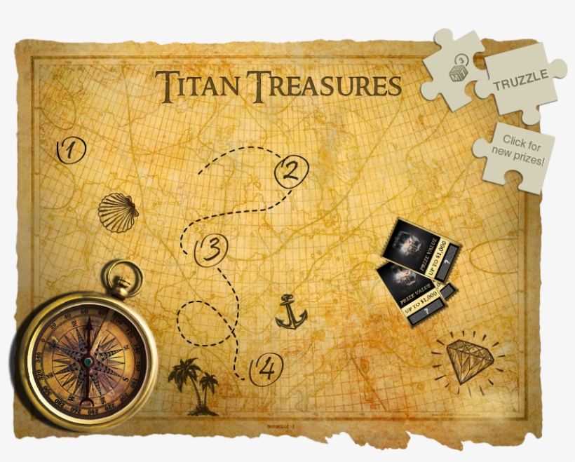 Titan Treasures Map - Handwriting, transparent png