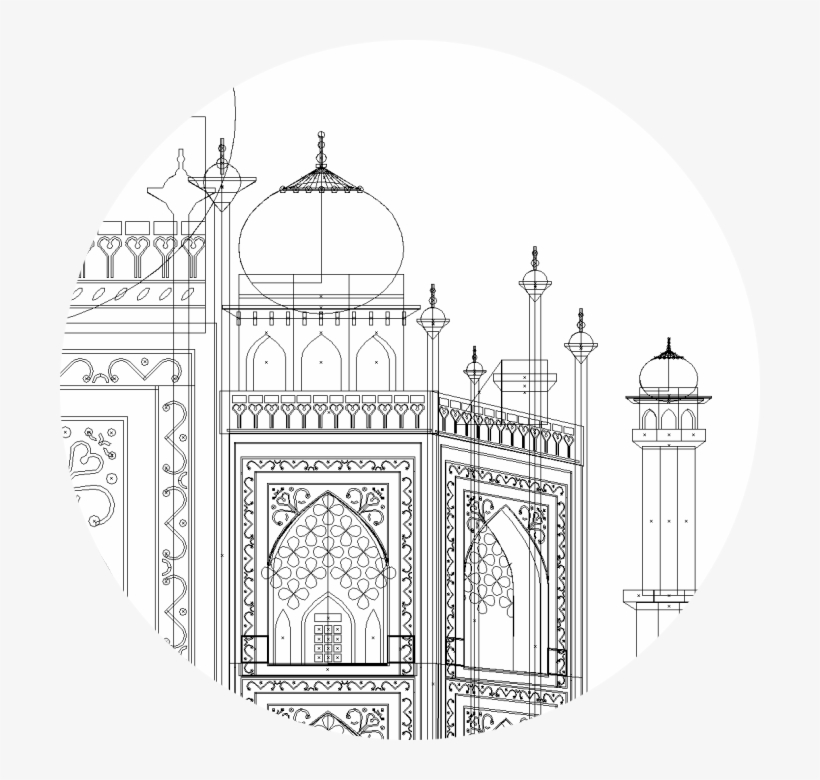 Taj Mahal - Illustration, transparent png