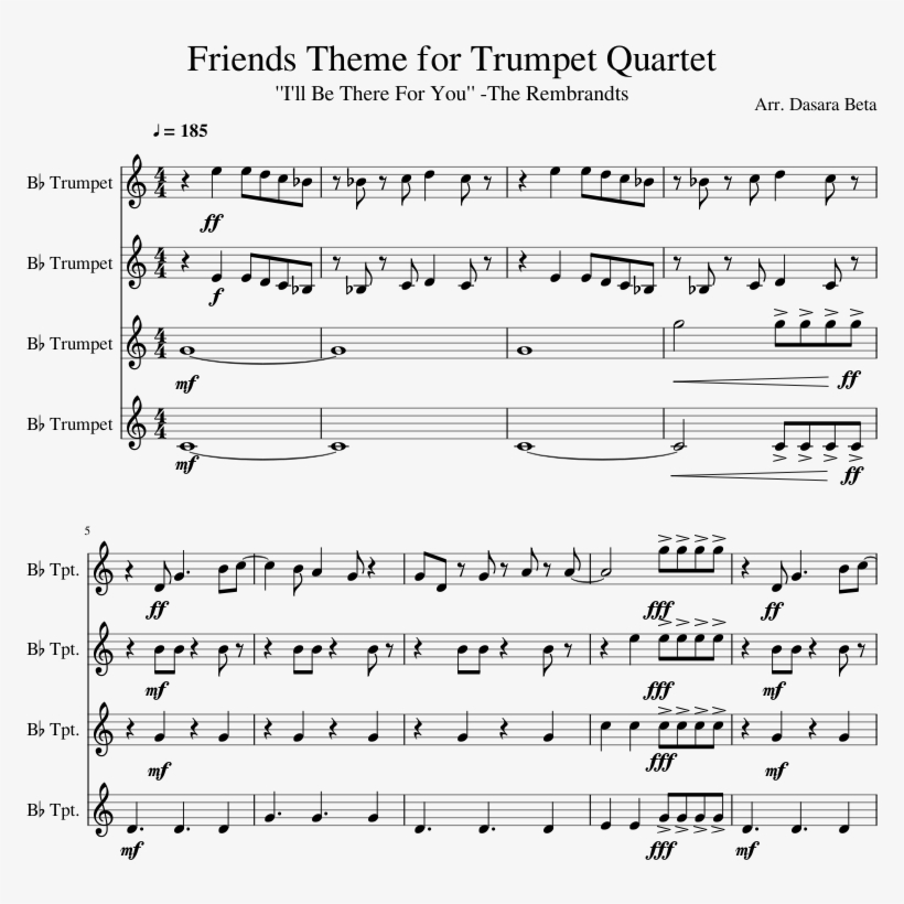 Friends Theme For Trumpet Quartet - Coltrane Untitled Original 11386, transparent png
