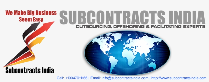 subcontracts india is among india s top outsourcing earth 909x347 png download pngkit pngkit
