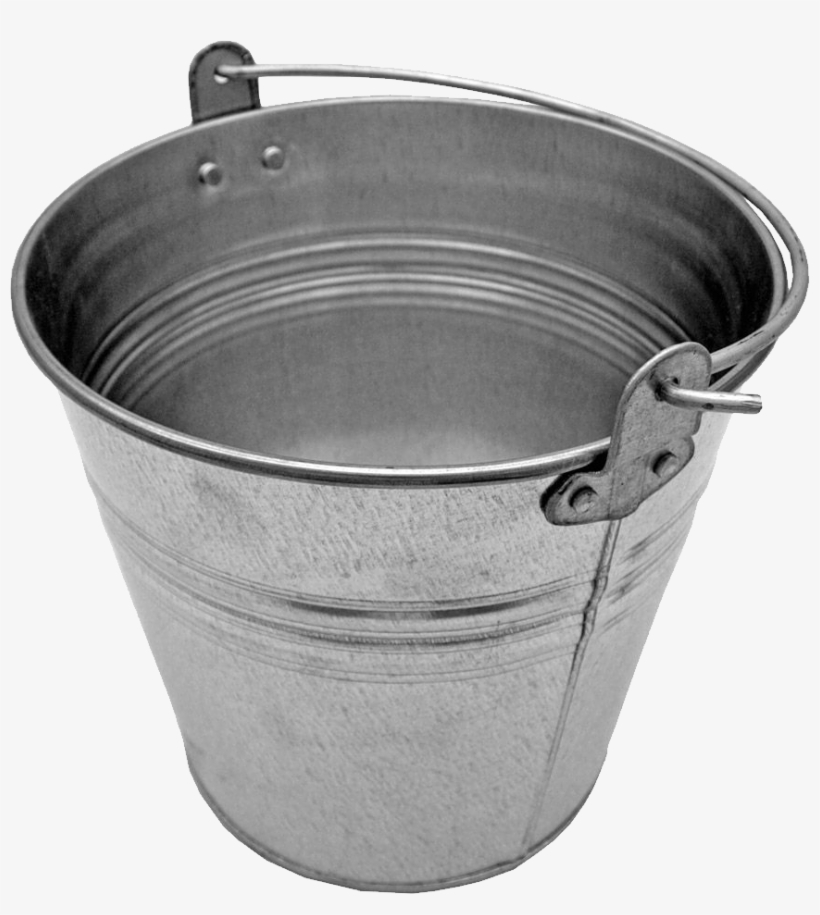 Steel Bucket - Transparent Background Bucket Png, transparent png