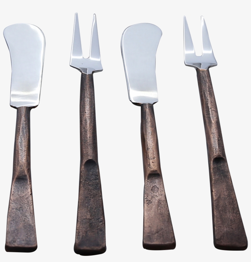 Copper Antique Celia Design Party 4 Pcs - Knife, transparent png