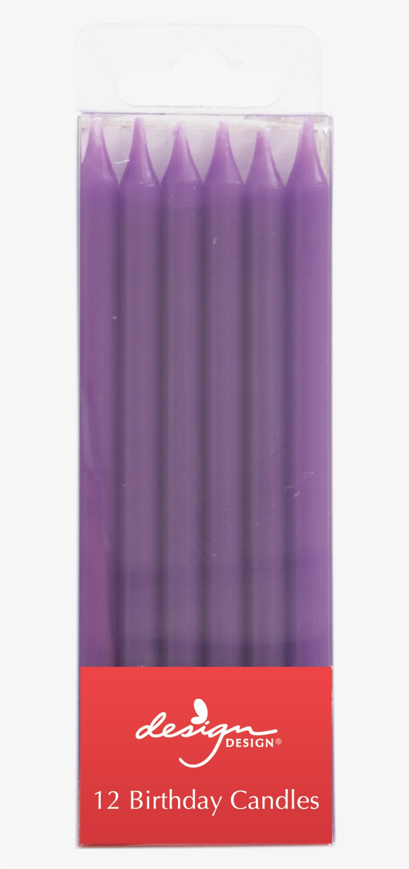 12 Purple Slim Candles - Wood, transparent png