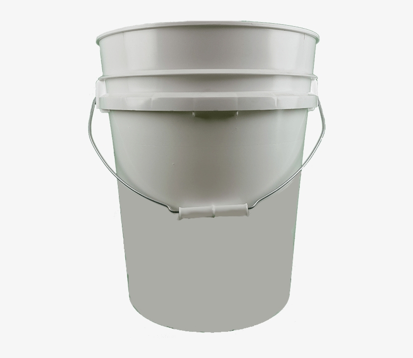 25 Gallon Plastic Bucket White - Bucket, transparent png