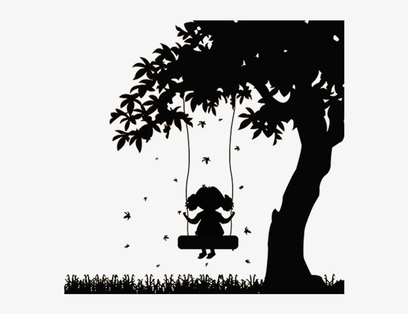 For Her Books Make Children Better Individuals And - Girl Sitting Under Tree Shadow, transparent png