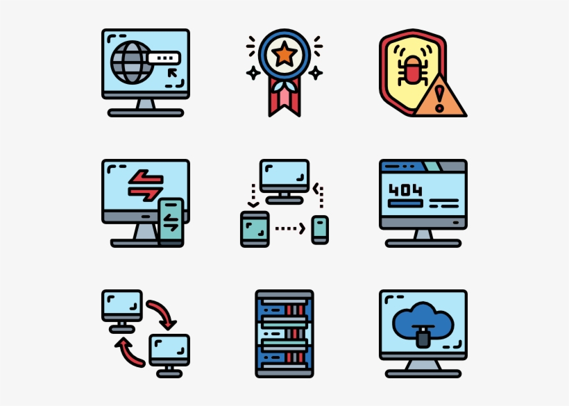 Web Hosting - Icons For Web Design, transparent png