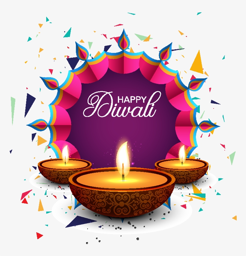 Happy Diwali - Happy Diwali Vector Background, transparent png