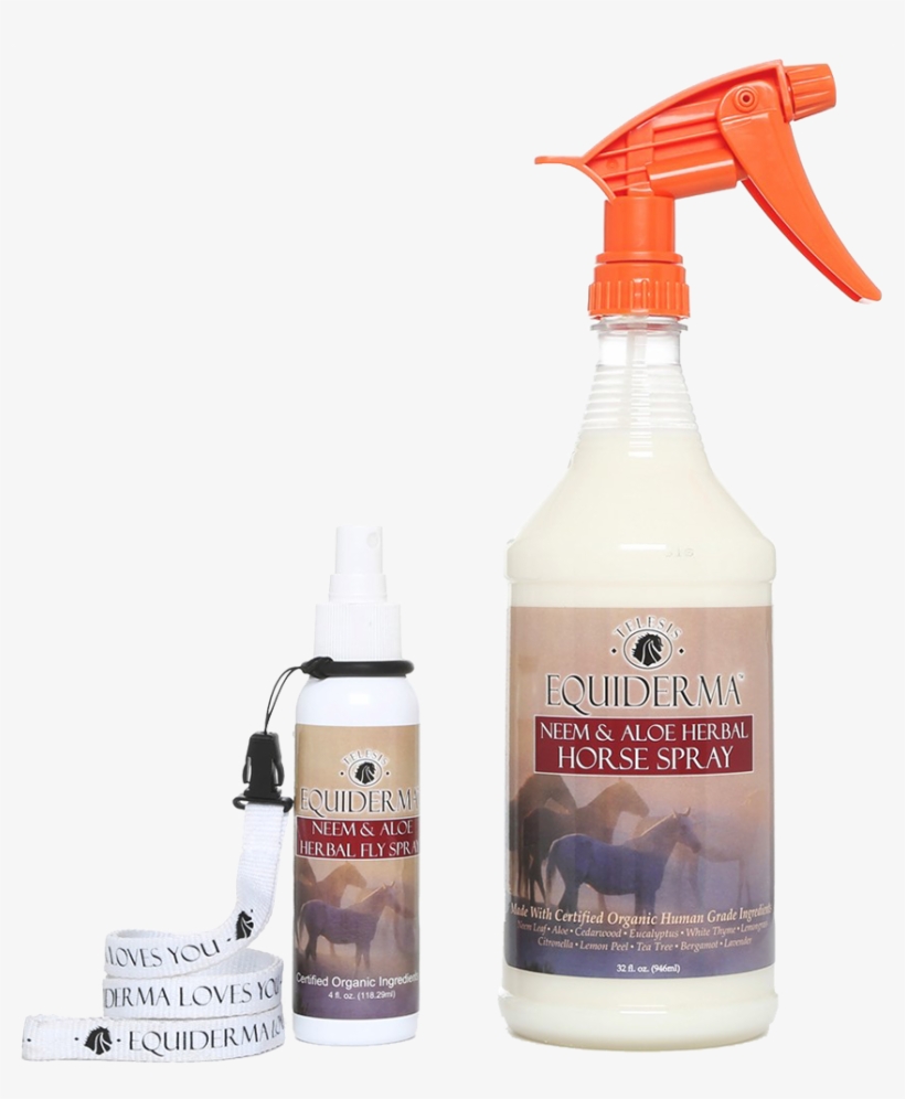 Neem & Aloe Natural Horse Spray Plus Free 4oz Travel - Lotion, transparent png