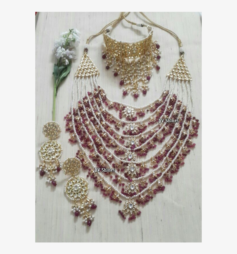 High Quality Kundan Necklace, Kundan Jewelry,kundan - Necklace, transparent png