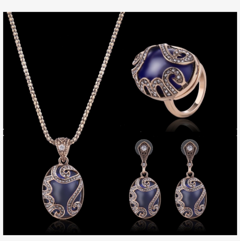 Easter Bridal Accessories Gold Plated Imitation Blue - Jewellery, transparent png