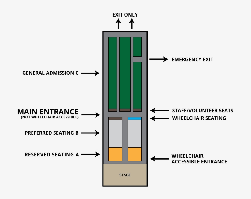 Reserved Section A Means You Will Be Assigned A Single - Diagram, transparent png