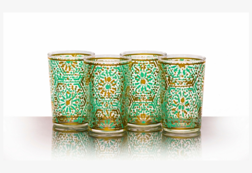 Moroccan Djouba Green Tea Glasses - Porcelain, transparent png