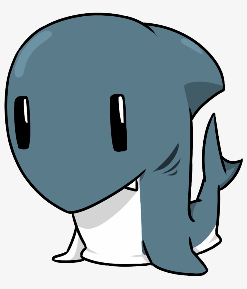 Shark Cartoon Transparent - Cartoon Shark Transparent, transparent png