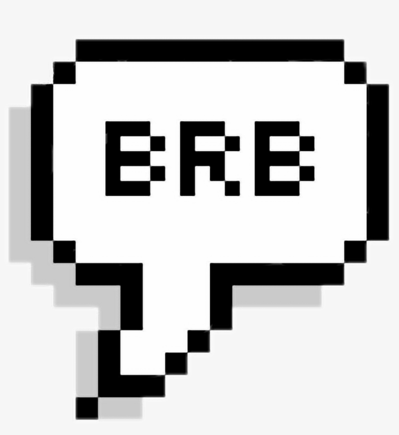 Speachbubble Pixel Pixelspeechbubbles Brb Freetoedit - Pixel Text Box Transparent, transparent png