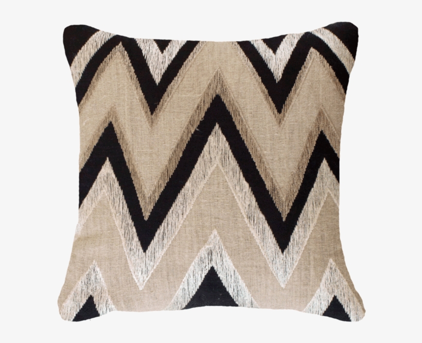 Ikat Zig Zag Medium Cushion 50x50cm - Cushion, transparent png