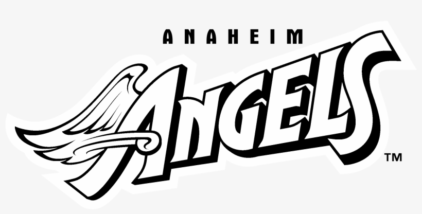 Anaheim Angels Logo Black And White, transparent png