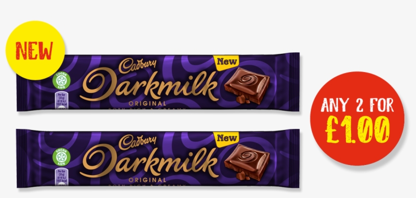 Dairy Milk Darkmilk 35g 49g11 March - Chocolate, transparent png