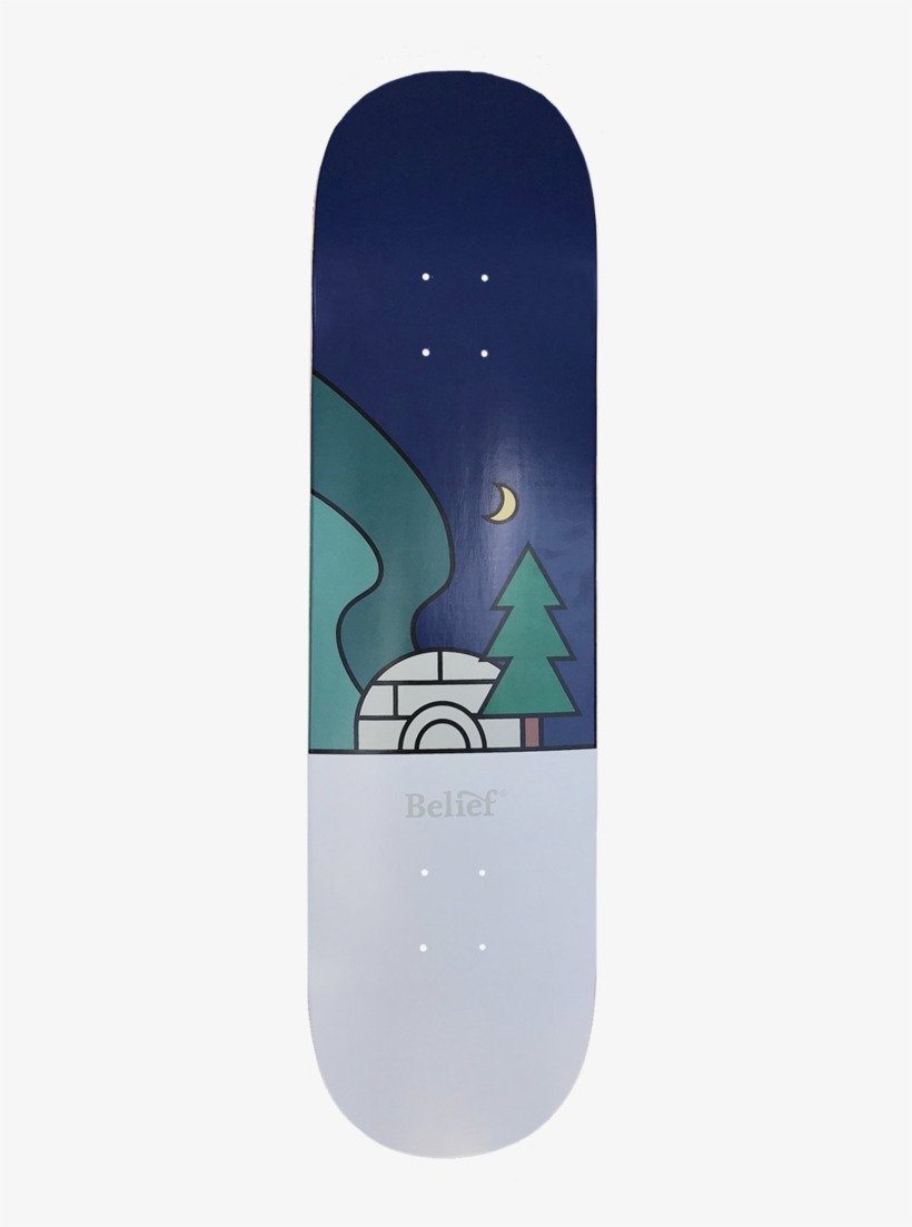 Northern Lights Deck - Skateboard Deck, transparent png