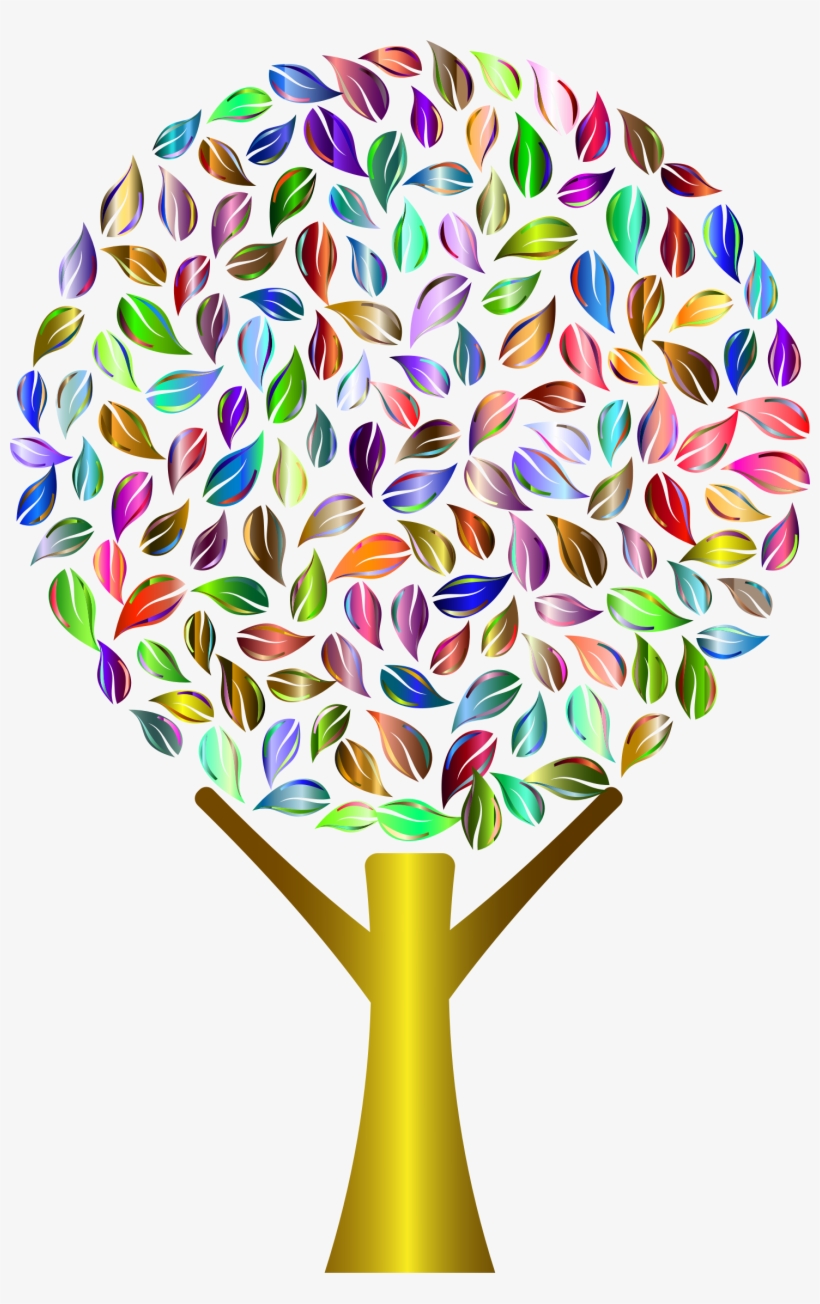 This Free Icons Png Design Of Prismatic Abstract Tree, transparent png
