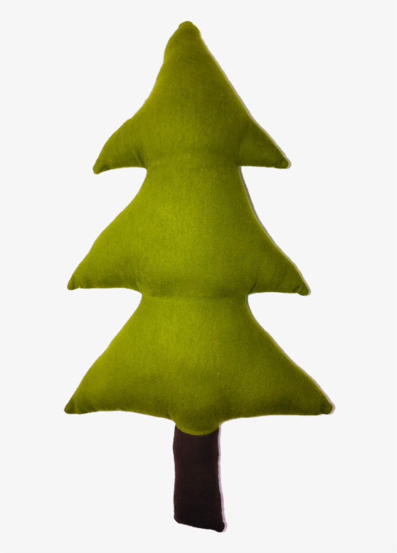 Evergreen Tree Pillow - Christmas Tree, transparent png