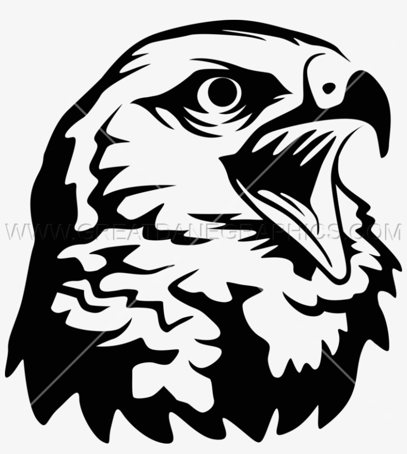Hawk Png Black And White - Hawk Logo Transparent Background, transparent png