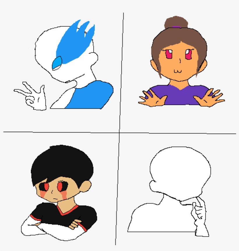 I'm The Happy Person In The Top Right - Cartoon, transparent png