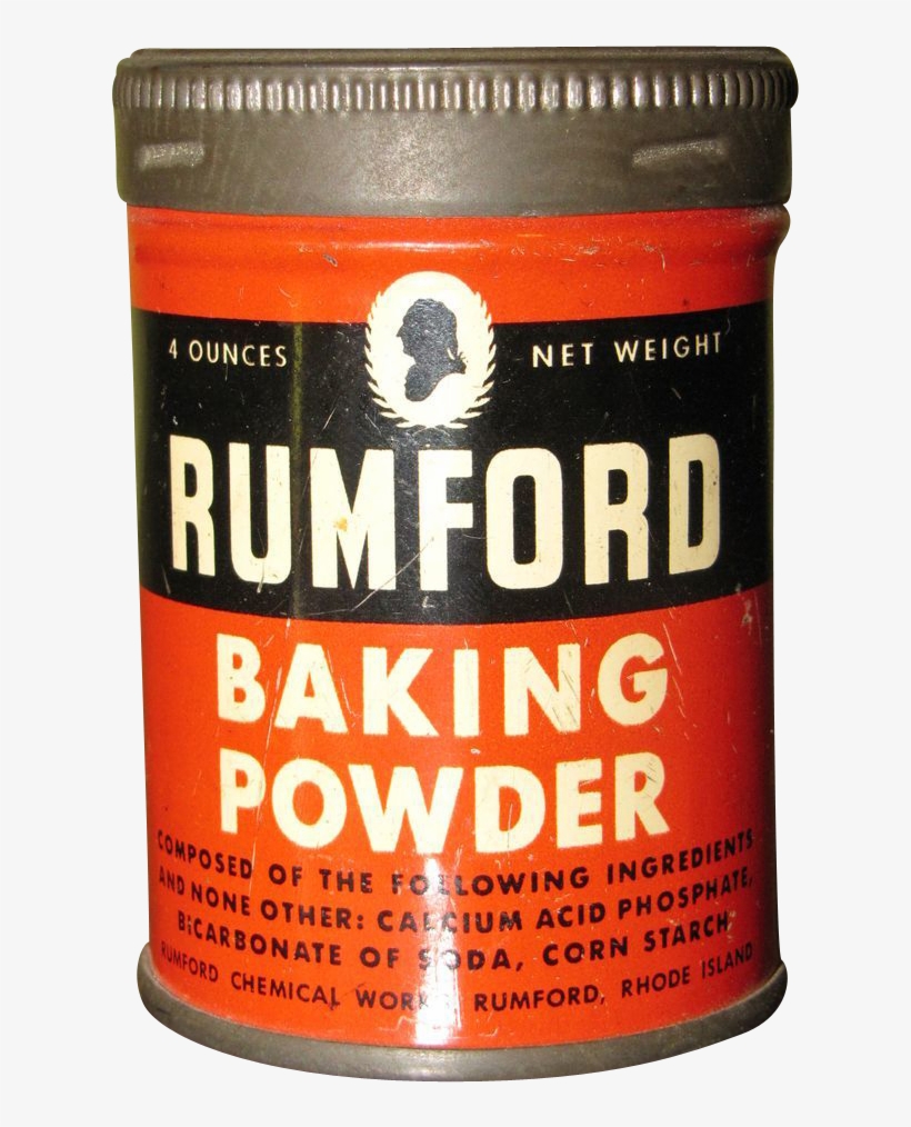 Rumford Baking Powder Tin - Food, transparent png