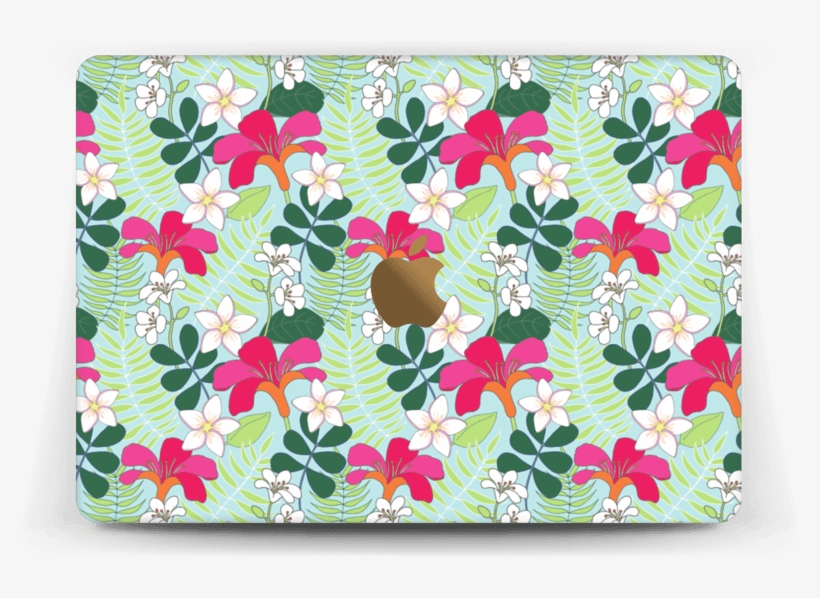 Tropical Flowers Skin Macbook 12” - Coin Purse, transparent png