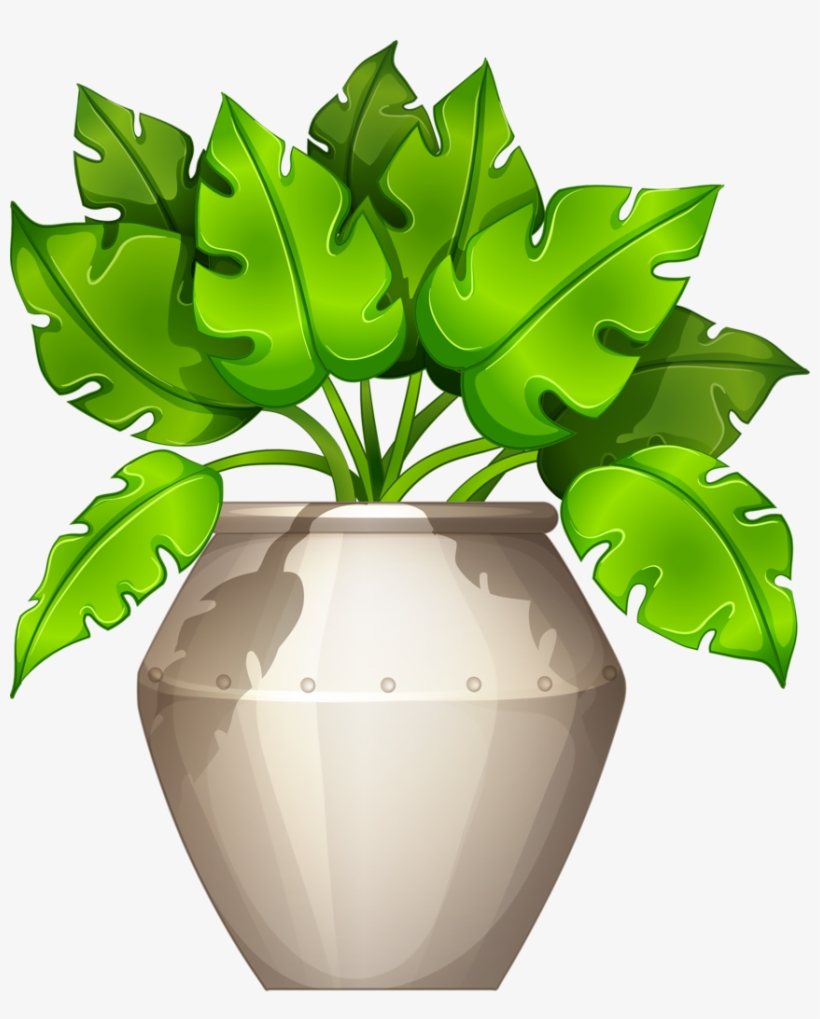 Cartoon Stickers, Art Furniture, Flower Pots, Potted - Büropflanze Clipart, transparent png