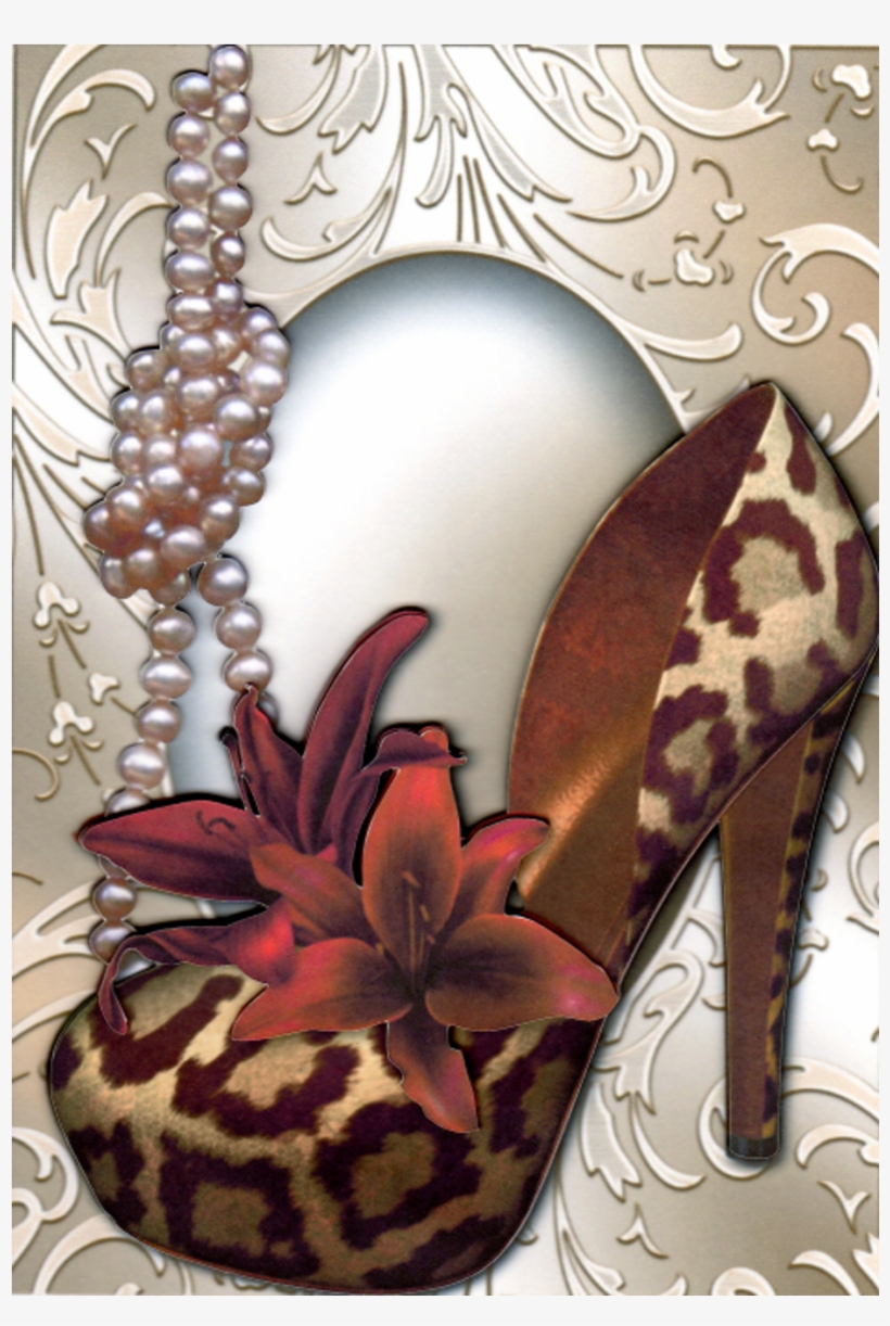 Leopard Print Shoe With Orchid - Basic Pump, transparent png