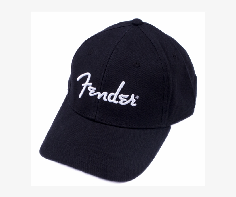 Fender Black Logo Stretch Cap, transparent png