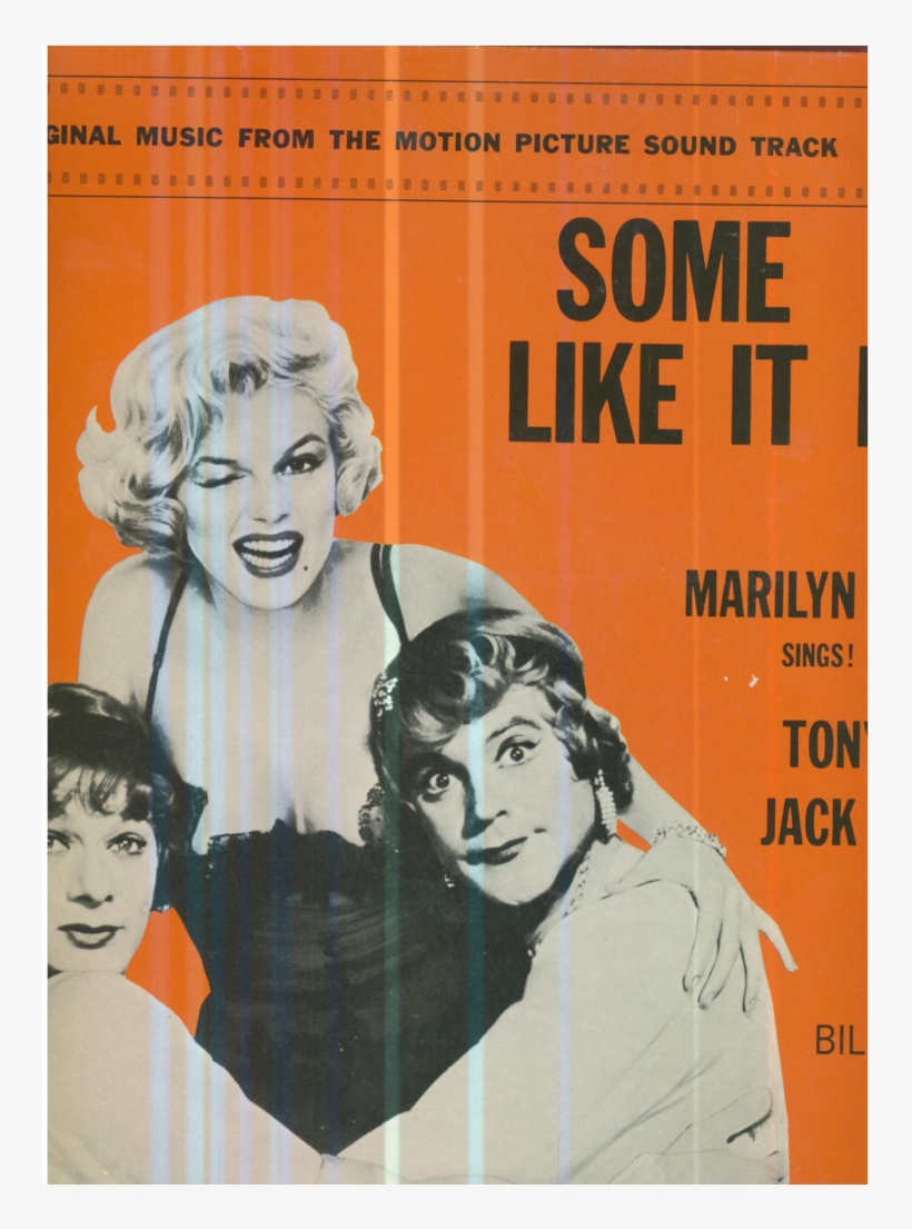 Marilyn Monroe Some Like It Hot - Vinyle Some Like Hot, transparent png