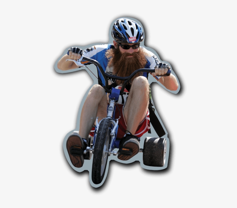 Free Png Download Bearded Guy On Bike Png Images Background - Racing Bicycle, transparent png