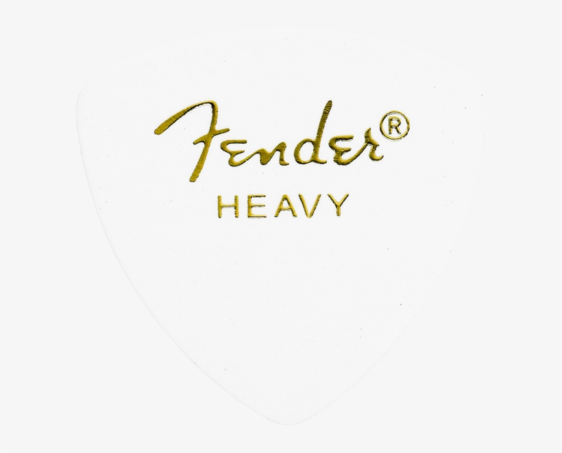 Fender 346 Shape Picks, White, Heavy, 12 Count - Circle, transparent png