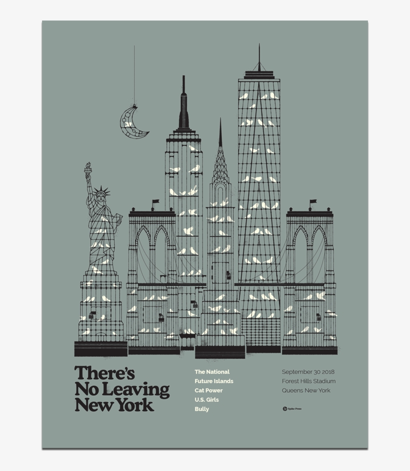 The Nationalnew York City Forest Hills Poster September - National No Leaving New York Poster, transparent png