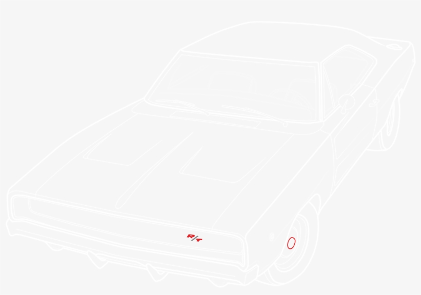 Image Of 1968 Charger - Shirt, transparent png