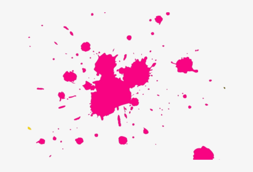 Splatter Clipart Hot Pink Paint - Gun With Blood, transparent png