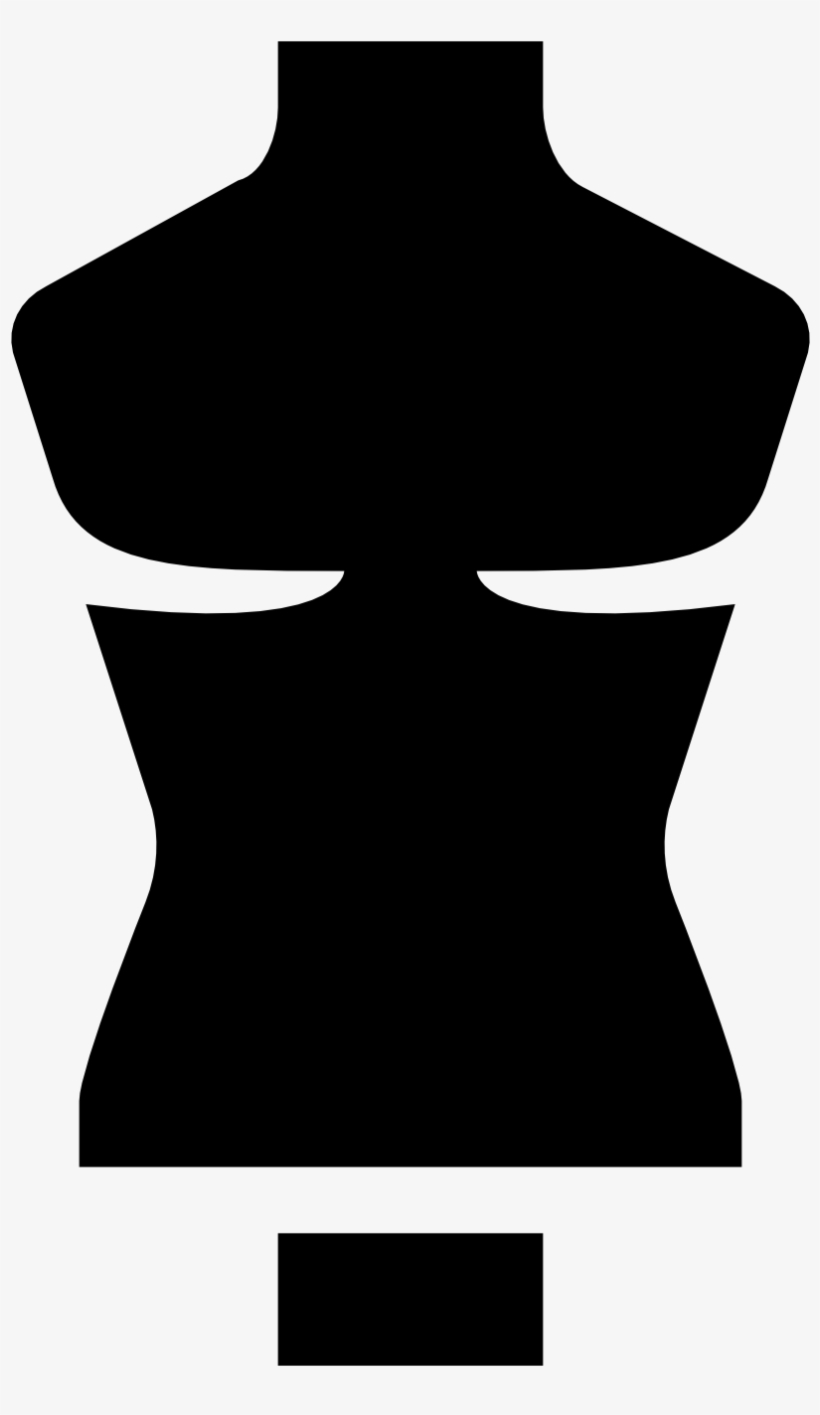 Jpg Free Library Dummy Filled Icon Free Download Png - Woman Torso Silhouette, transparent png