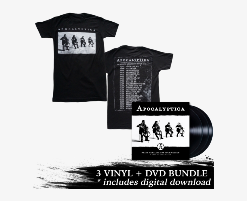 Plays Metallica Live Performance 3 Lp Dvd 2018 Tour - Apocalyptica Plays Metallica By Four Cellos A Live, transparent png