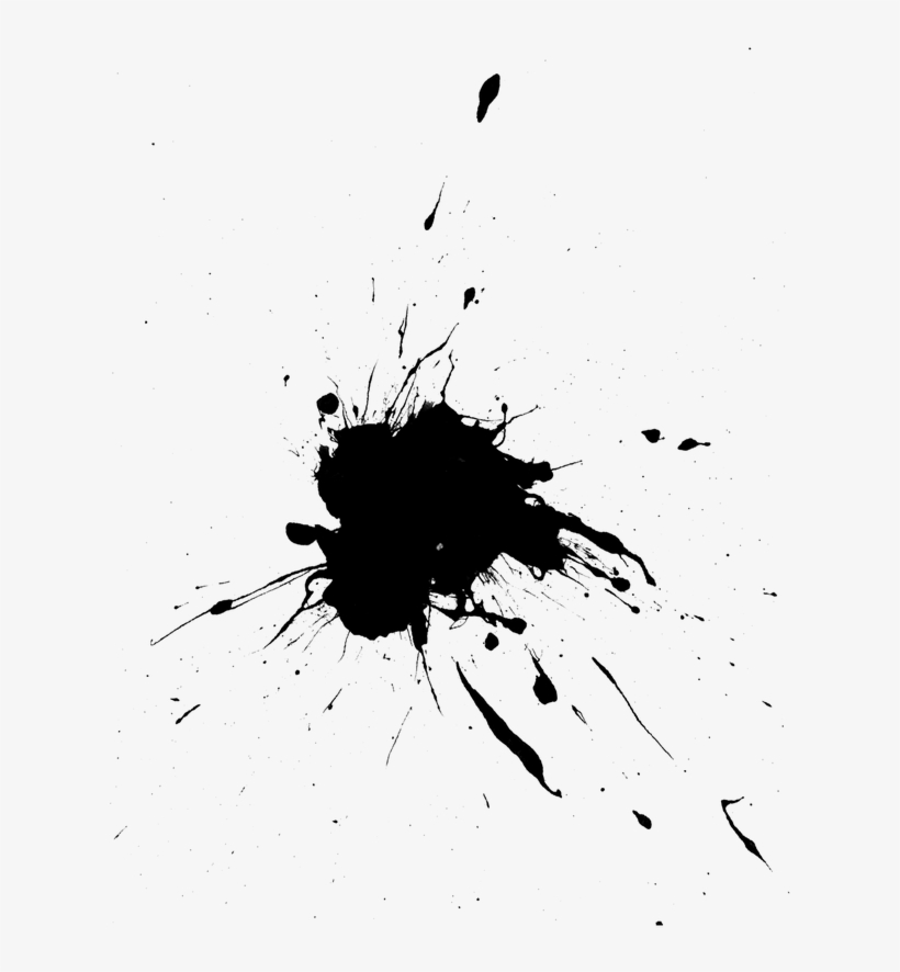 Paint Splatter Splash - Ink Drip Png, transparent png