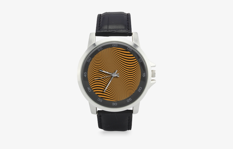 Orange And Black Wavy Lines Unisex Stainless Steel - Assassin's Creed Watches, transparent png
