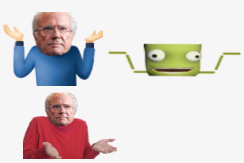 Been Screwing Around With Different Shrug Emotes Which - Cartoon, transparent png