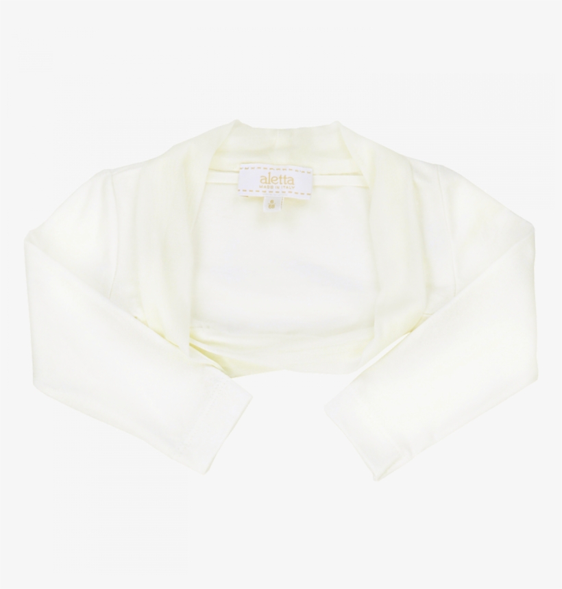 Cream Shrug In Cotton Jersey - Coprispalle 12 Mesi Bianco, transparent png