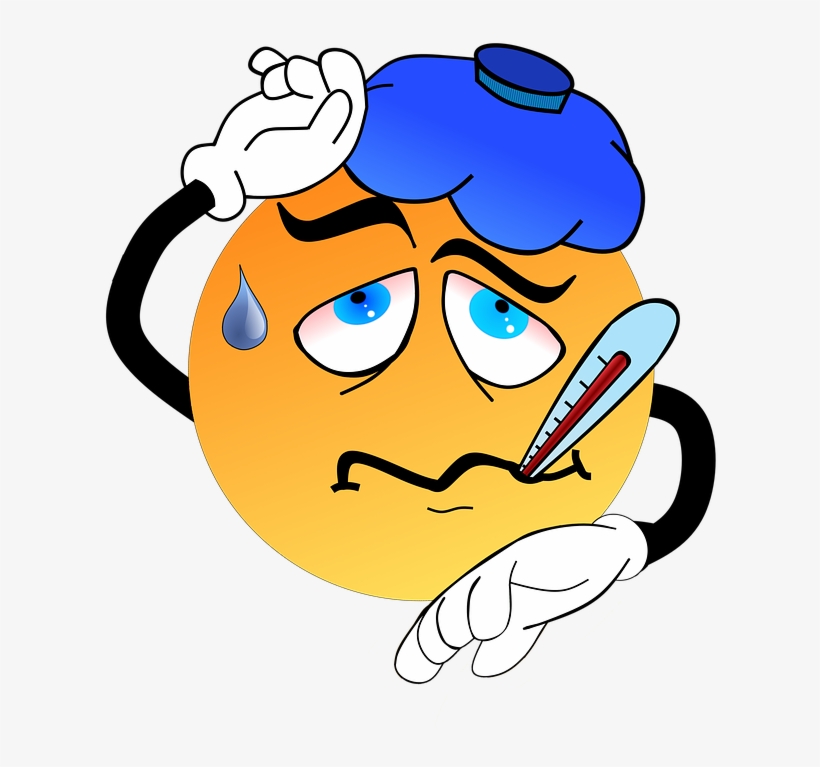 Catch A Cold Ill Fever Cold Flu Infection Samuel - Emoticon Raffreddore, transparent png