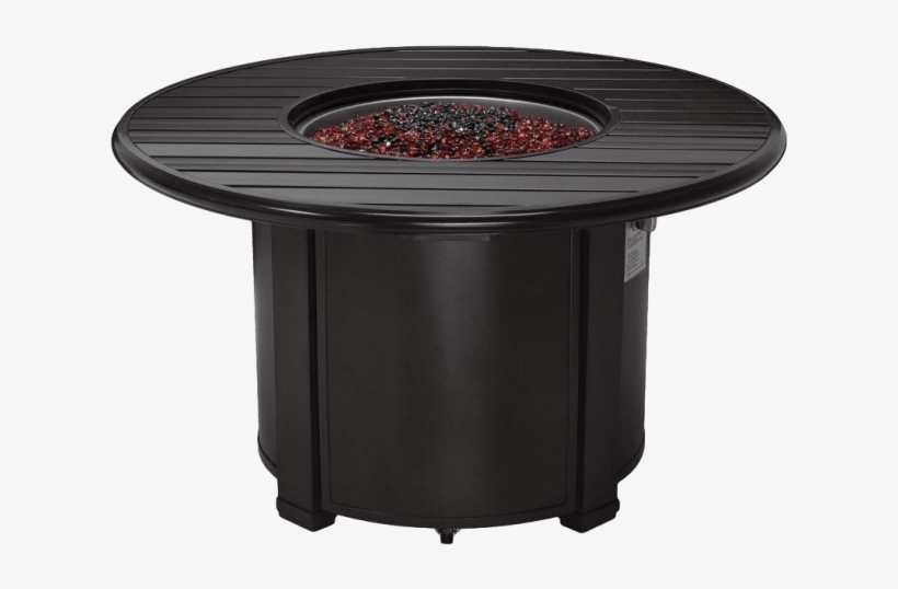 44” Round Slat Fire Pit - Outdoor Table, transparent png